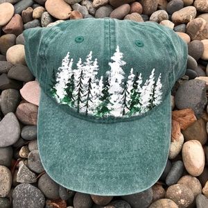 Custom painted dad hat